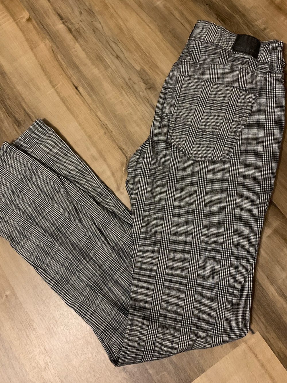Black & White Plaid Pants
